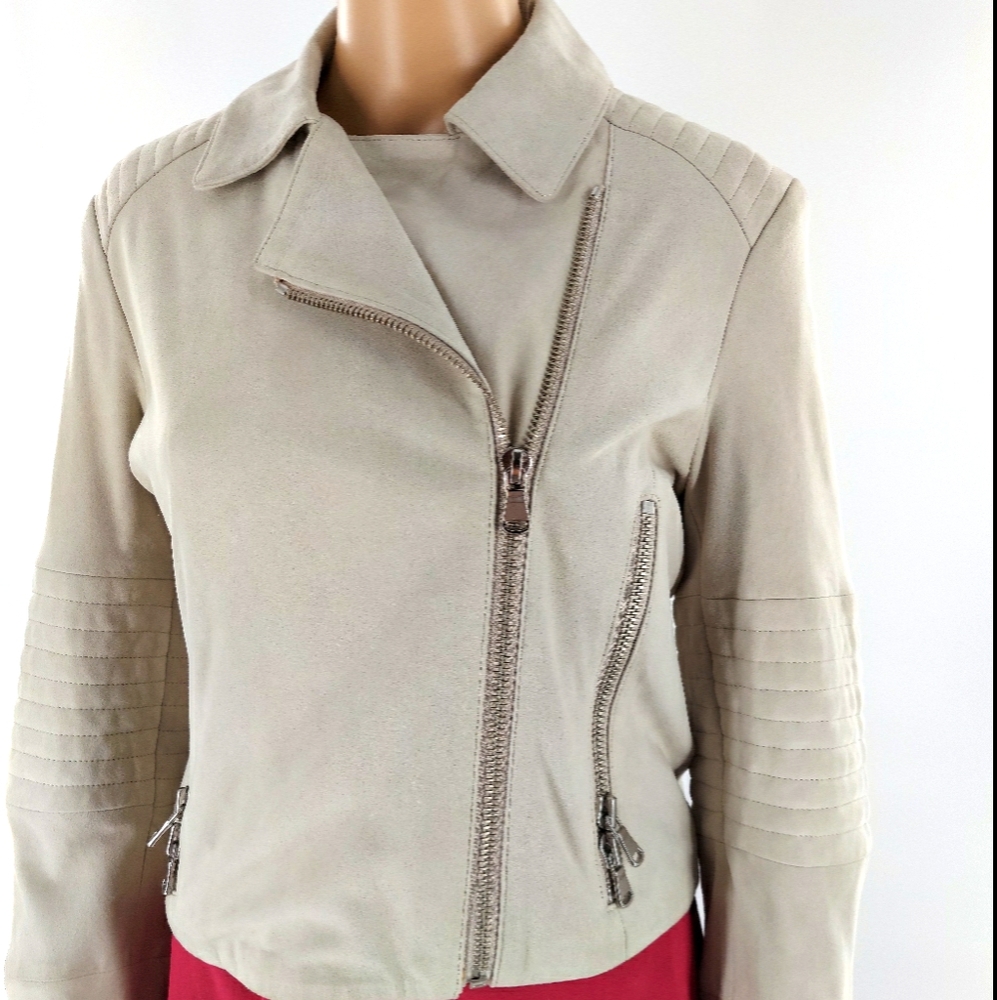 J Brand Aiah Leather Moto Jacket M